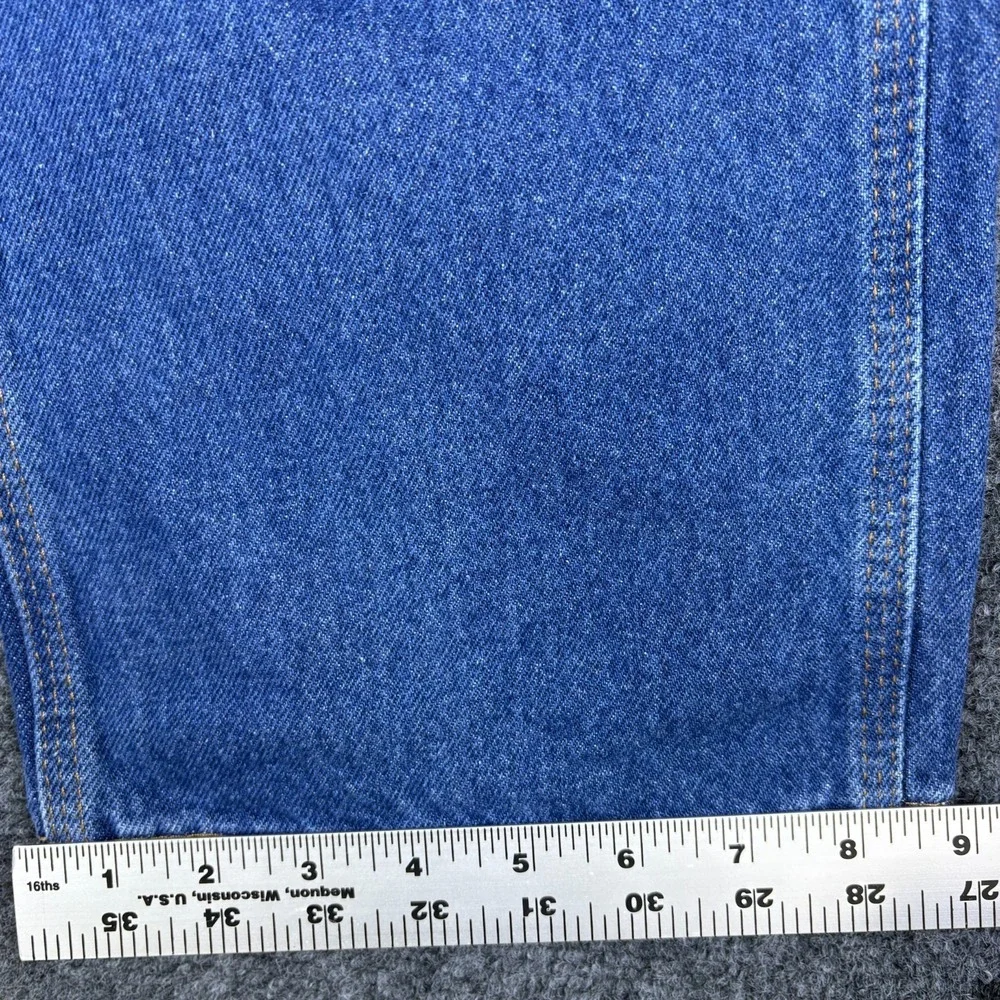 Key Apparel Carpenter Jeans Mens 34x33‎ Blue Denim Dungaree Cotton Double Front